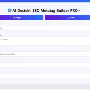 AI Destekli SEO Metatag Builder PRO+