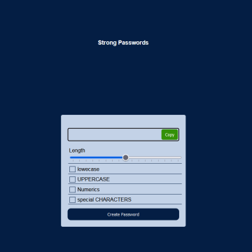 Strong Passwords 