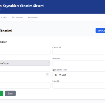 İK Yönetim Sistemi